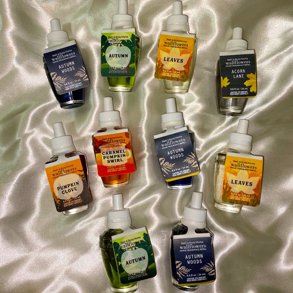 🍁Set of 10 Fall BBW Wallflower Refills